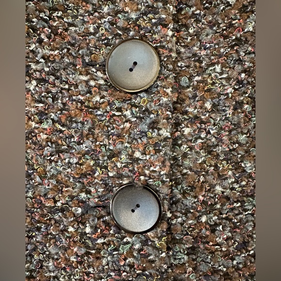 Isabel & Nina Multicolor Fuzzy Textured Full Length Lightweight Coat~Lined~Small - Picture 11 of 16